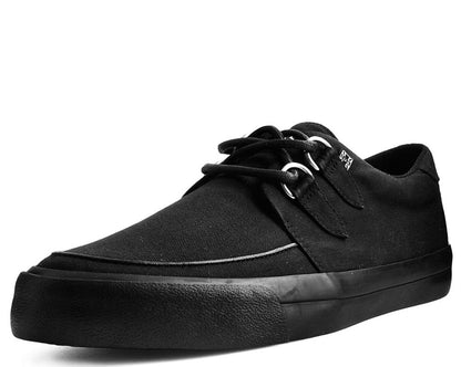 A9486 Black Basic Twill D-Ring Sneaker Black T.U.K. Shoes