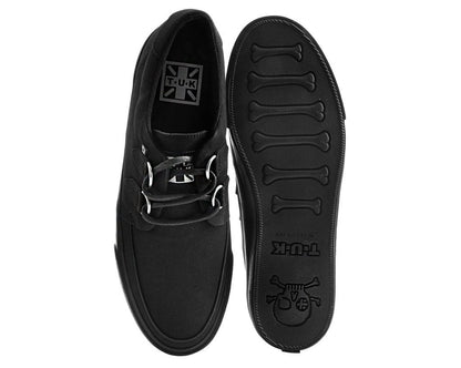 A9486 Black Basic Twill D-Ring Sneaker Black T.U.K. Shoes