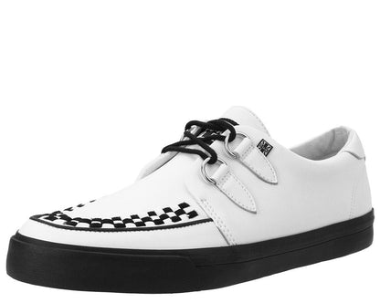 A9179 White Leather D-Ring Sneaker White T.U.K. Shoes