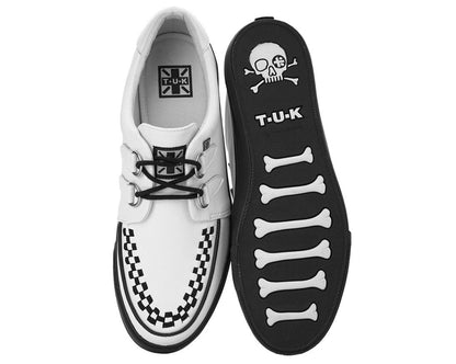 A9179 White Leather D-Ring Sneaker White T.U.K. Shoes