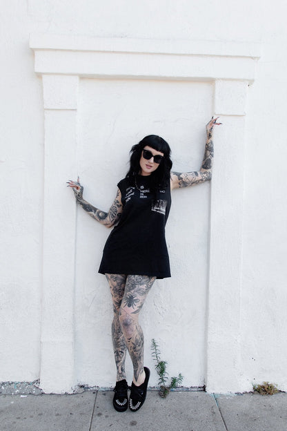 A3430 Black & White Suede Lace-Up Creeper Sneaker Black T.U.K. Shoes