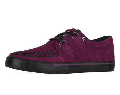A3432 Burgundy Suede Creeper Sneaker Burgundy T.U.K. Shoes