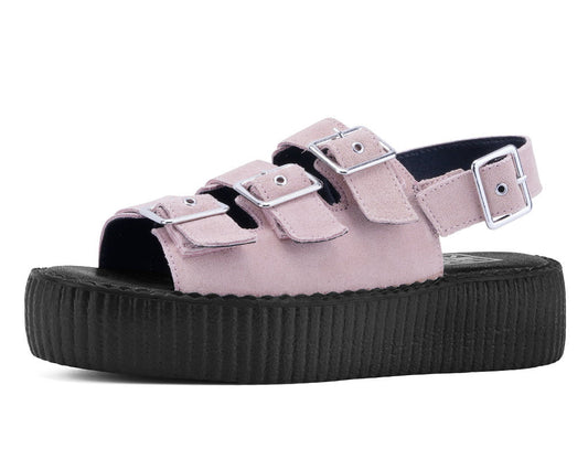 Misty Rose 3 - Buckle Mondo Sandal Pink T.U.K. Shoes
