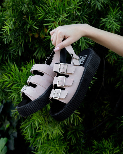 Misty Rose 3 - Buckle Mondo Sandal Pink T.U.K. Shoes