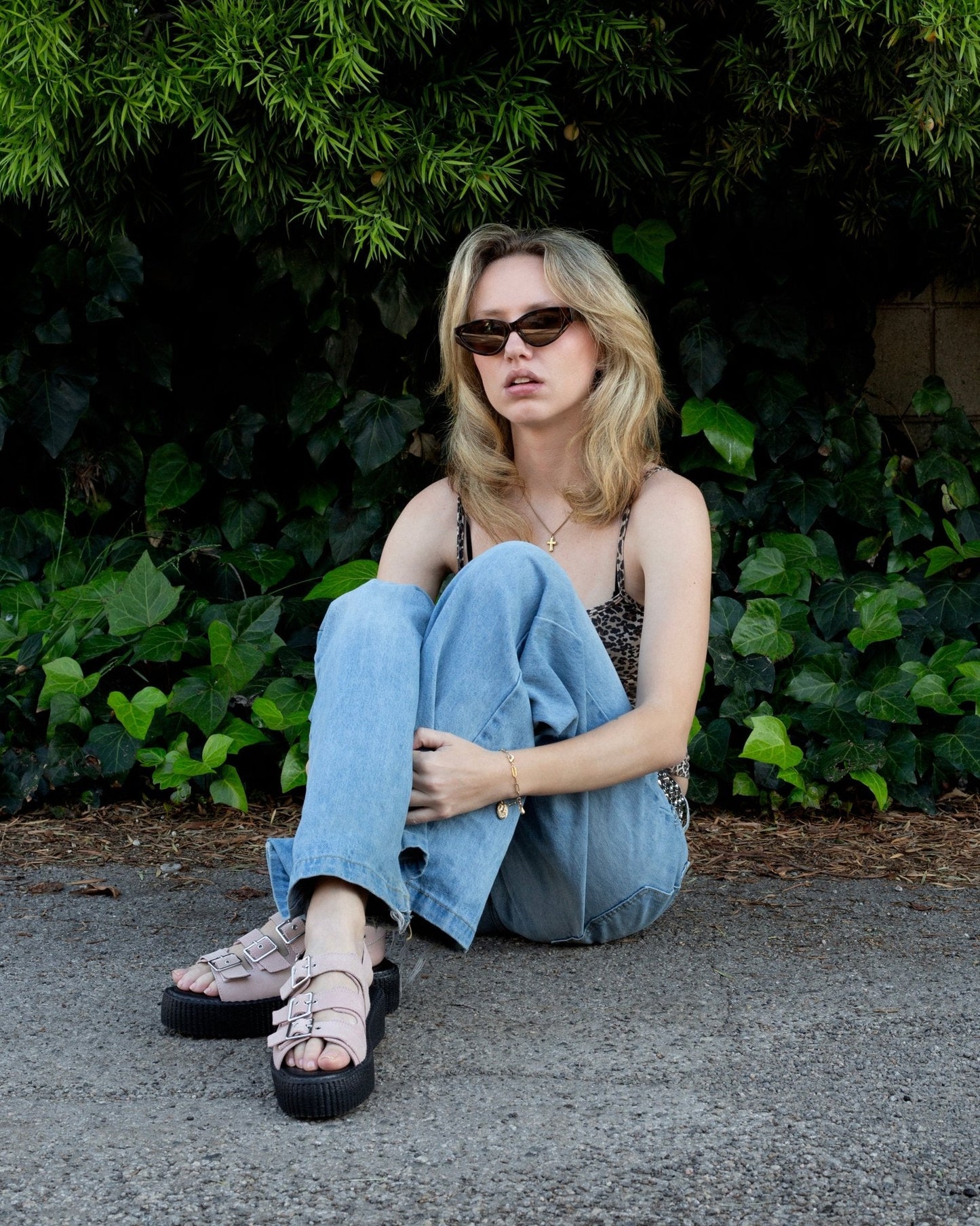 Misty Rose 3 - Buckle Mondo Sandal Pink T.U.K. Shoes