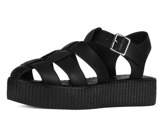 V3381 Black TUKskin Fisherman Mondo Sandal Black T.U.K. Shoes