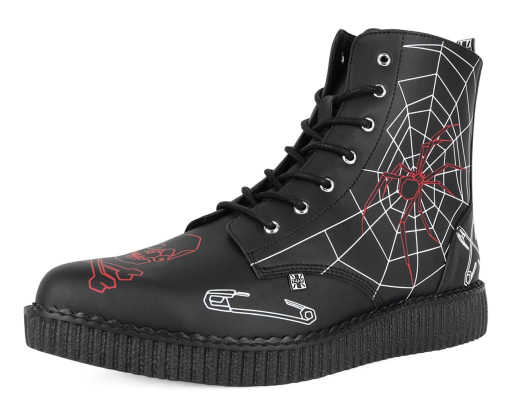 A3298 Eliza Sidney X T.U.K. Pointed Creeper Boot Black T.U.K. Shoes