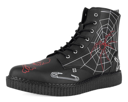 A3298 Eliza Sidney X T.U.K. Pointed Creeper Boot Black T.U.K. Shoes