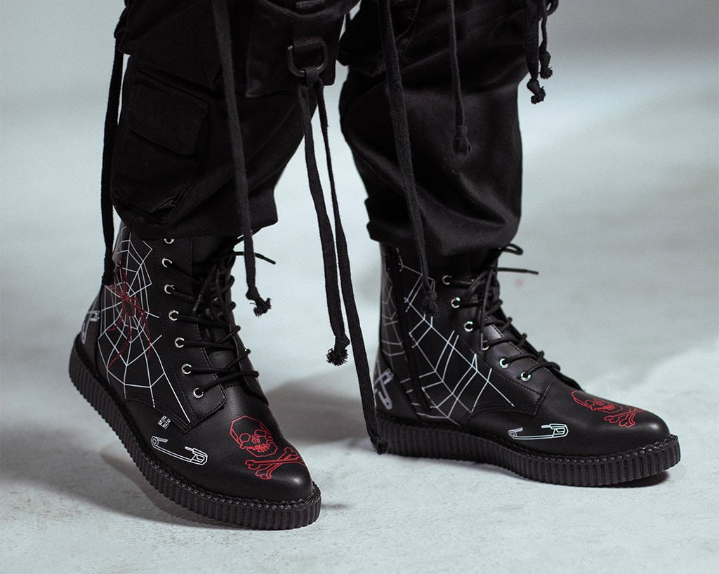 A3298 Eliza Sidney X T.U.K. Pointed Creeper Boot Black T.U.K. Shoes