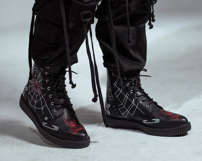 A3298 Eliza Sidney X T.U.K. Pointed Creeper Boot Black T.U.K. Shoes