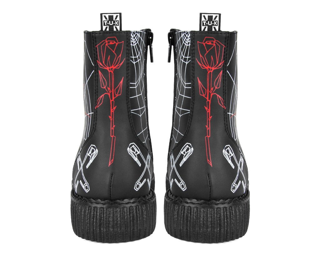 A3298 Eliza Sidney X T.U.K. Pointed Creeper Boot Black T.U.K. Shoes