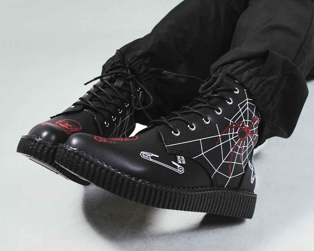 A3298 Eliza Sidney X T.U.K. Pointed Creeper Boot Black T.U.K. Shoes