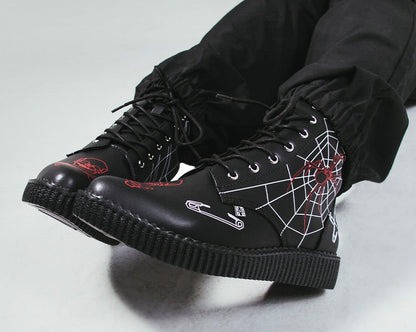 A3298 Eliza Sidney X T.U.K. Pointed Creeper Boot Black T.U.K. Shoes
