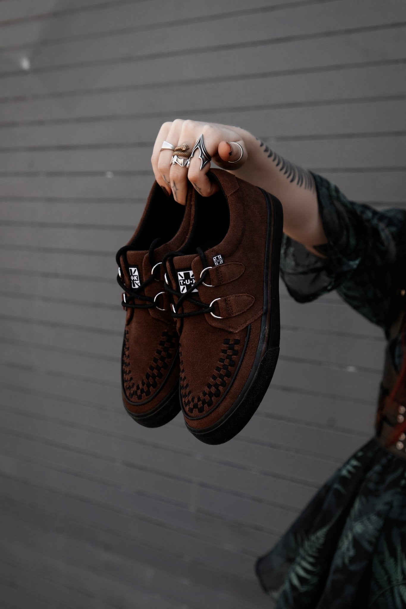A3433 Brown Suede Creeper Sneaker Brown T.U.K. Shoes