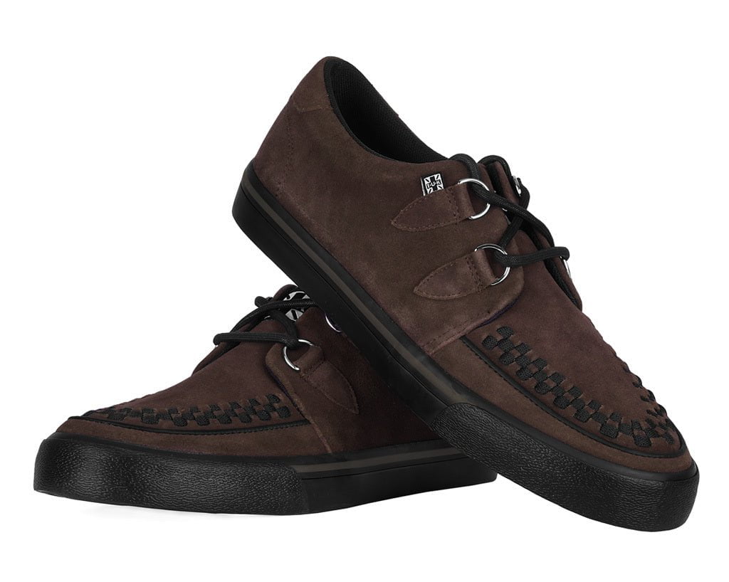 A3433 Brown Suede Creeper Sneaker Brown T.U.K. Shoes