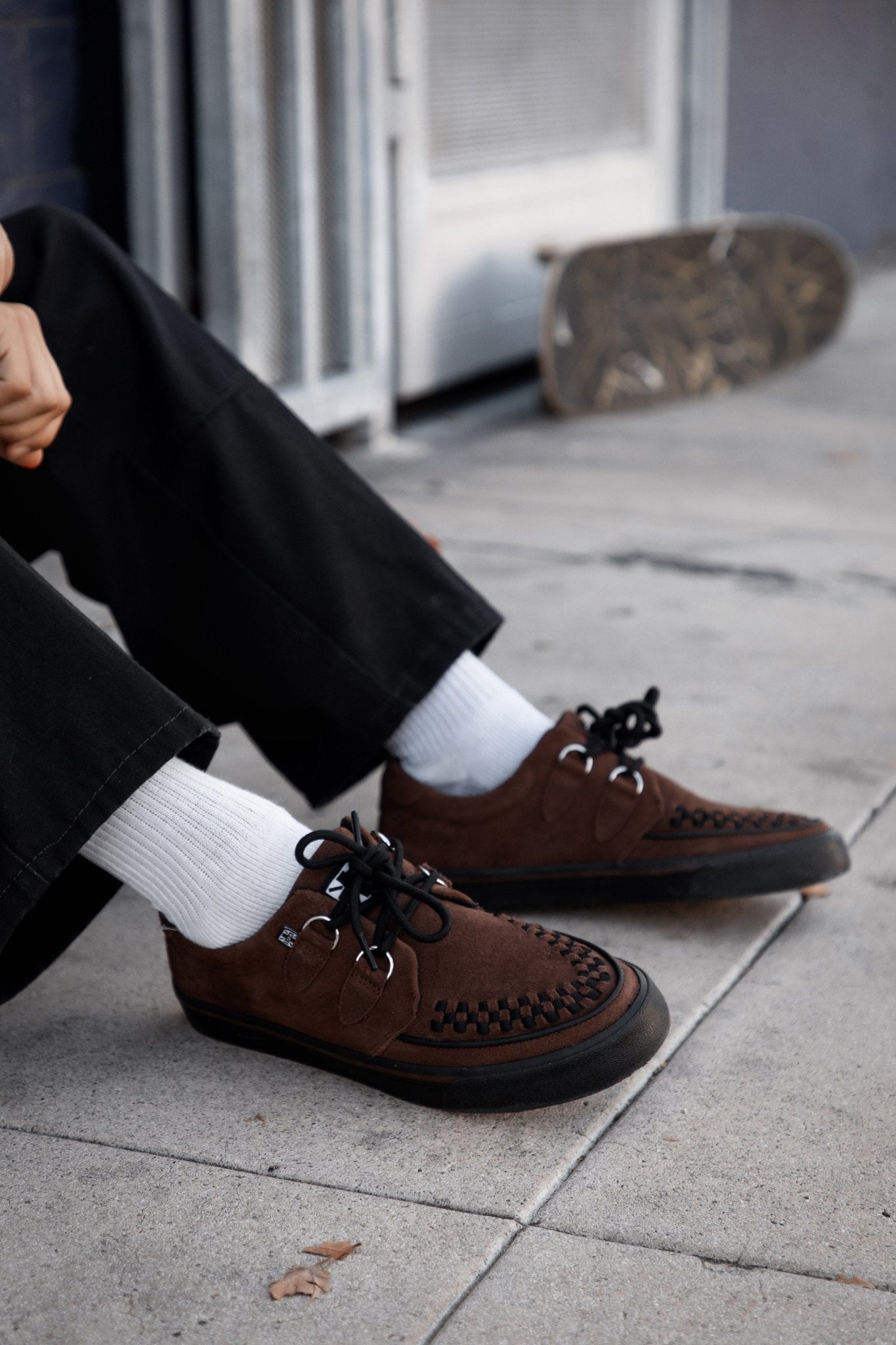 A3433 Brown Suede Creeper Sneaker Brown T.U.K. Shoes