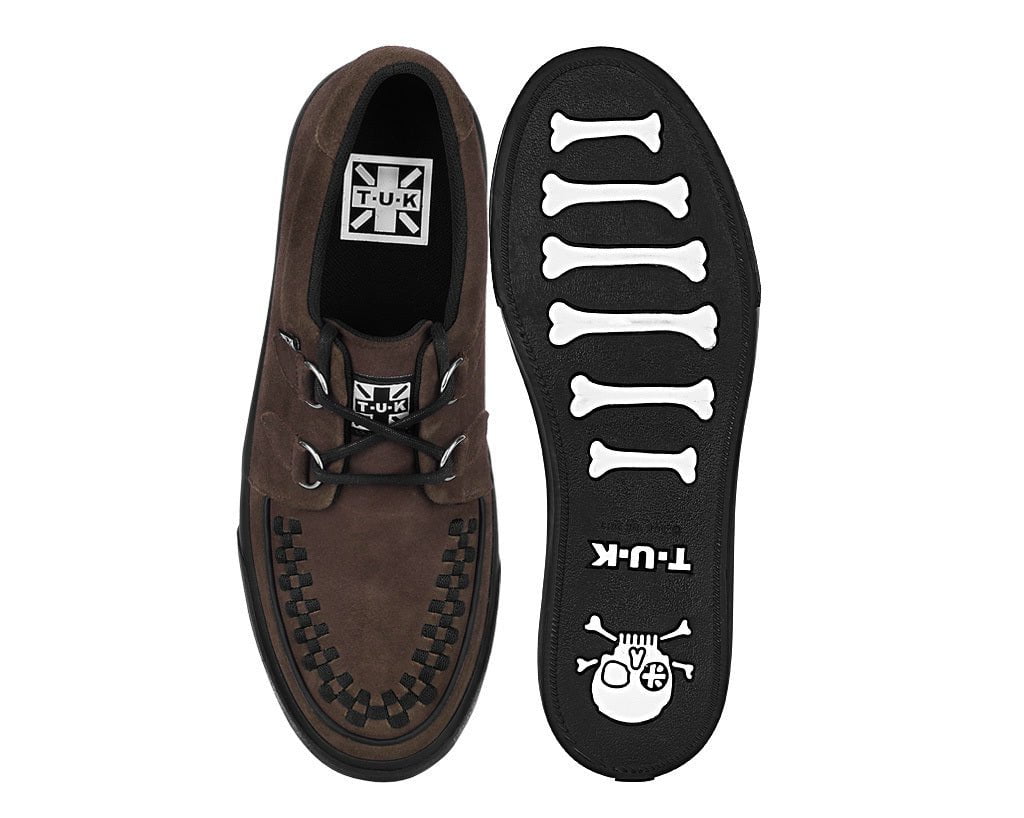 A3433 Brown Suede Creeper Sneaker Brown T.U.K. Shoes