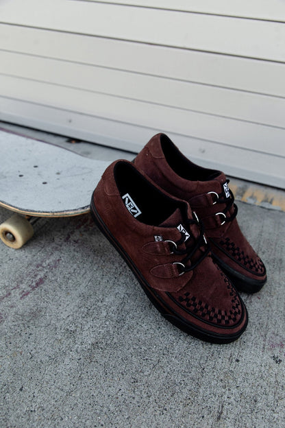 A3433 Brown Suede Creeper Sneaker Brown T.U.K. Shoes