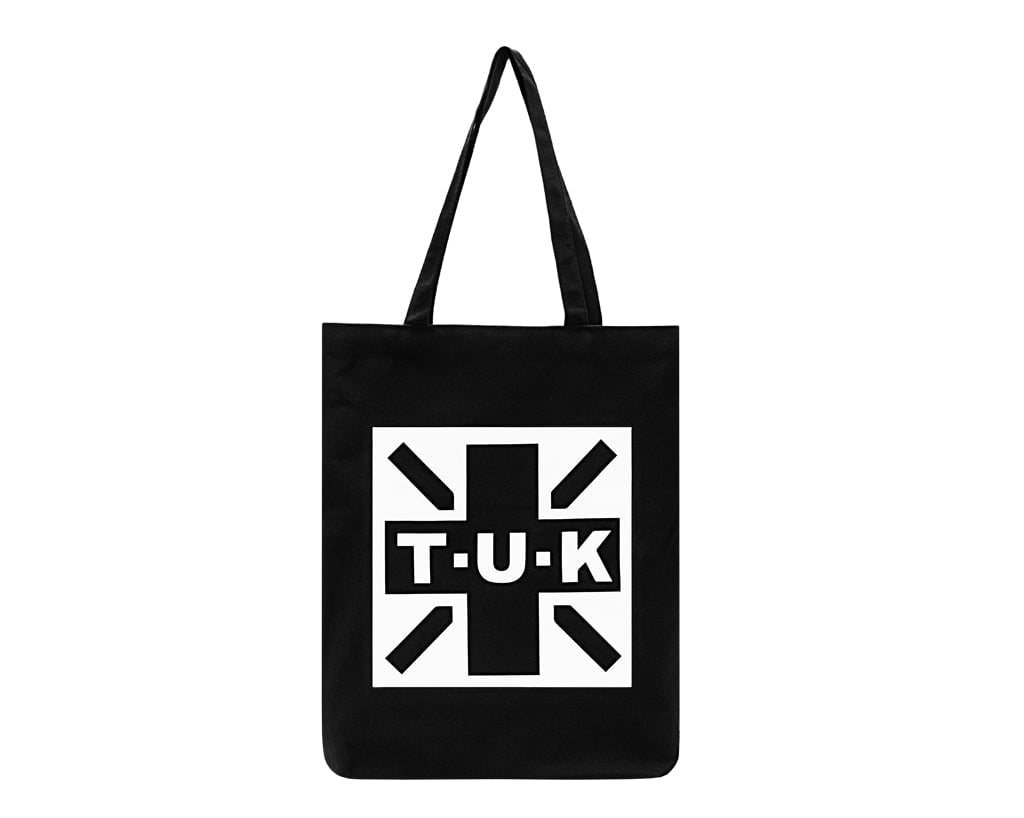 BG12 Black T.U.K. Logo Canvas Tote Bag BG12-OS  T.U.K. Shoes
