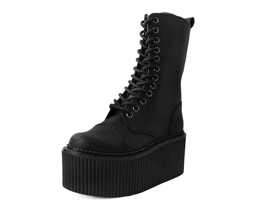 S9792 Black 12-Eye Casbah Stratocreeper Boot Black T.U.K. Shoes