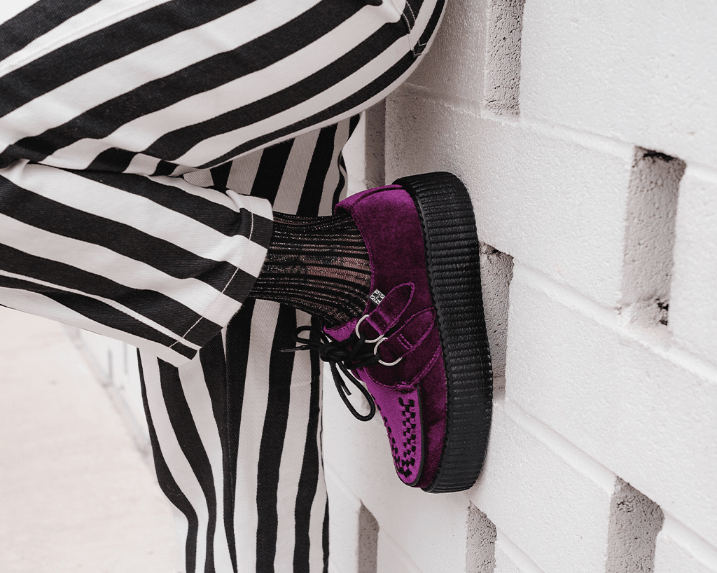 V9490 Violet Velvet Viva Mondo Creeper Purple T.U.K. Shoes