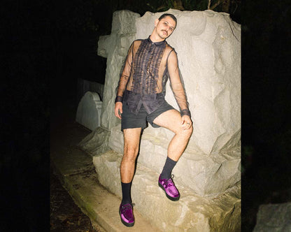V9490 Violet Velvet Viva Mondo Creeper Purple T.U.K. Shoes