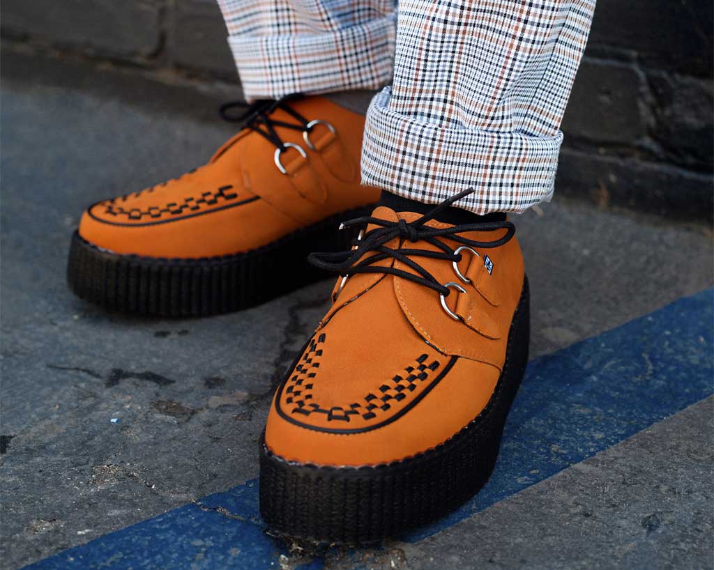 V9922 Burnt Orange Viva Mondo Creeper Orange T.U.K. Shoes