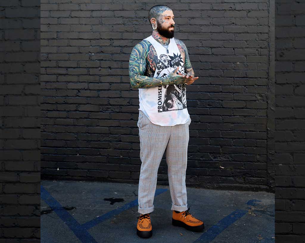 V9922 Burnt Orange Viva Mondo Creeper Orange T.U.K. Shoes