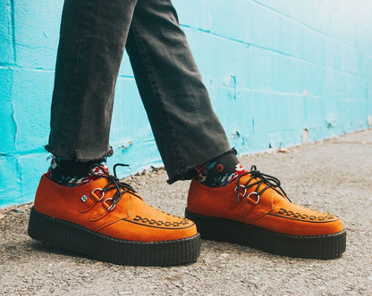 V9922 Burnt Orange Viva Mondo Creeper Orange T.U.K. Shoes
