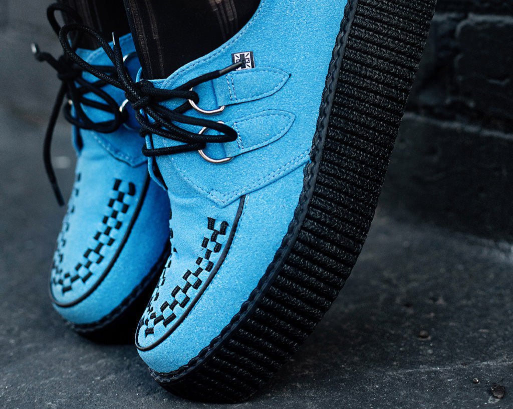 V3073 Dusty Blue Viva Mondo Creeper Blue T.U.K. Shoes