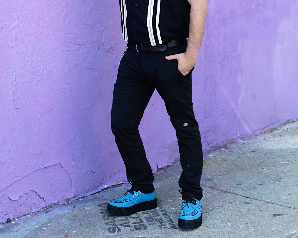 V3073 Dusty Blue Viva Mondo Creeper Blue T.U.K. Shoes