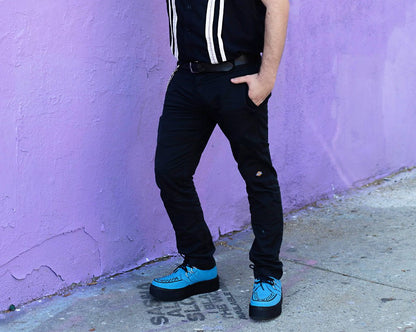 V3073 Dusty Blue Viva Mondo Creeper Blue T.U.K. Shoes