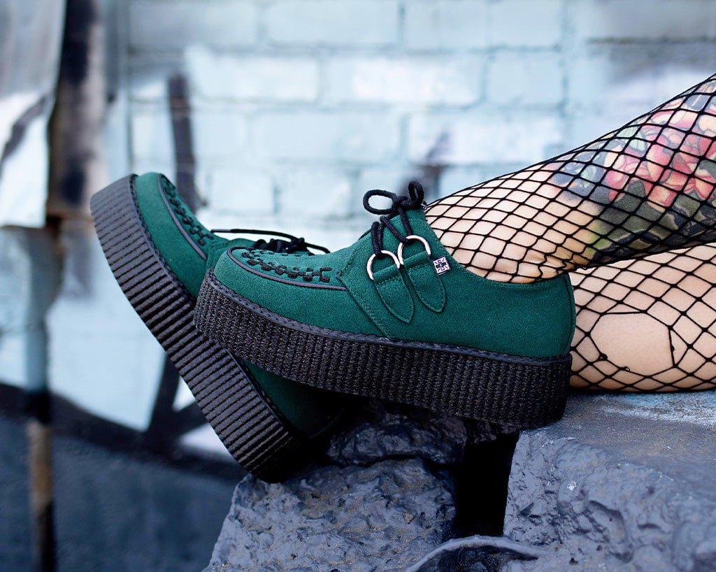 V3062 Dark Cedar Viva Mondo Creeper Green T.U.K. Shoes