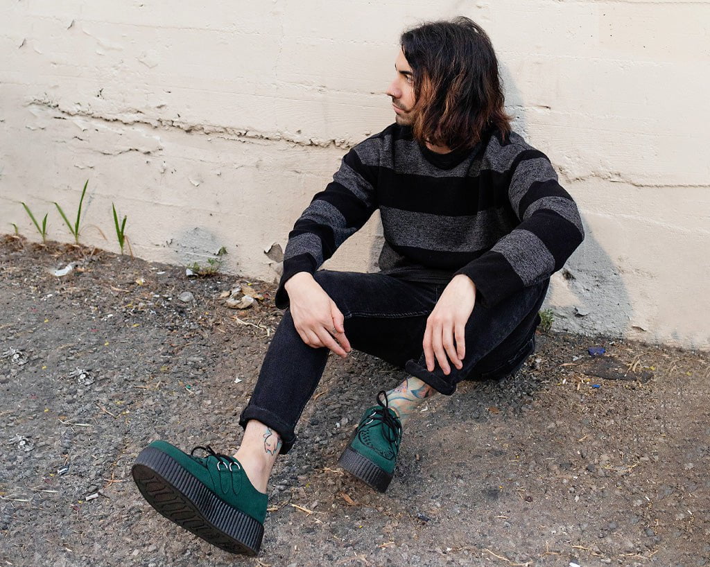 V3062 Dark Cedar Viva Mondo Creeper Green T.U.K. Shoes