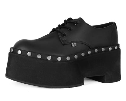 A3296 Black TUKskin Dino Flat Platform Black T.U.K. Shoes