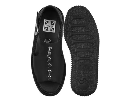 S3348 Black TUKskin Spike Strato Sandal Black T.U.K. Shoes