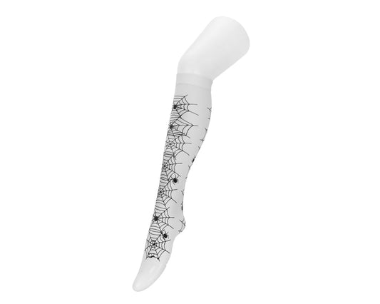 TSK1176 White Spider Thigh High Sock TSK1176-OS  T.U.K. Shoes