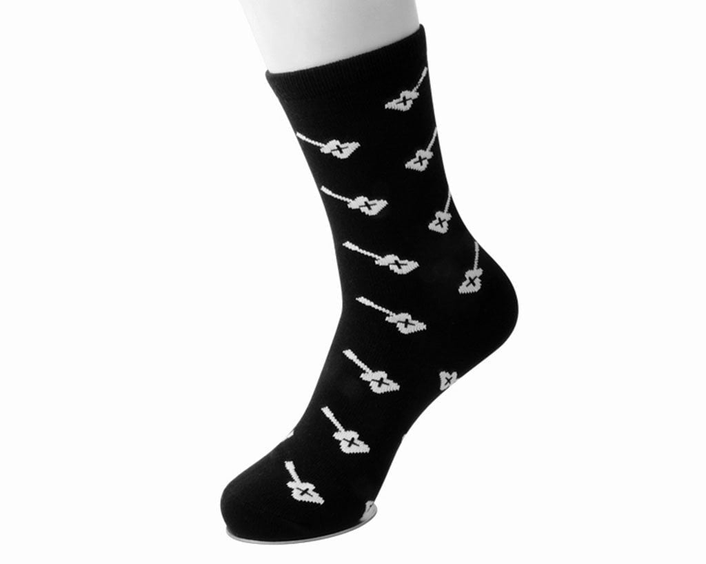 TSK1043 Black Guitars T.U.K. Women’s Sock TSK1043-OS  T.U.K. Shoes