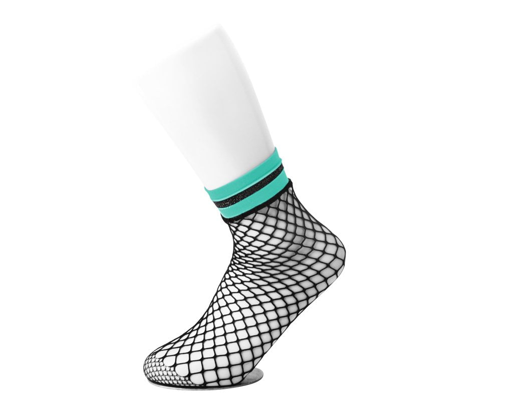 TSK1122 Multi-color Band Fishnet 5-Pk Sock TSK1122-OS  T.U.K. Shoes