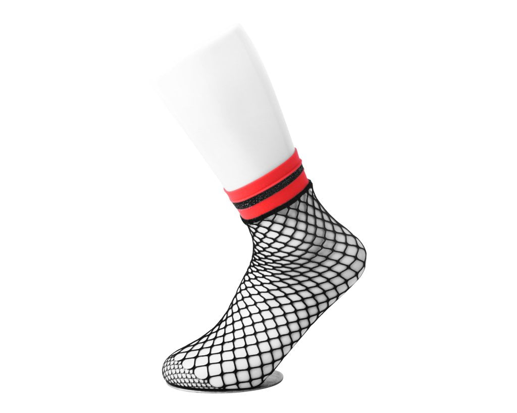 TSK1122 Multi-color Band Fishnet 5-Pk Sock TSK1122-OS  T.U.K. Shoes