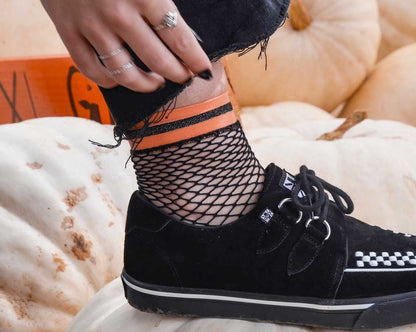 TSK1122 Multi-color Band Fishnet 5-Pk Sock TSK1122-OS  T.U.K. Shoes