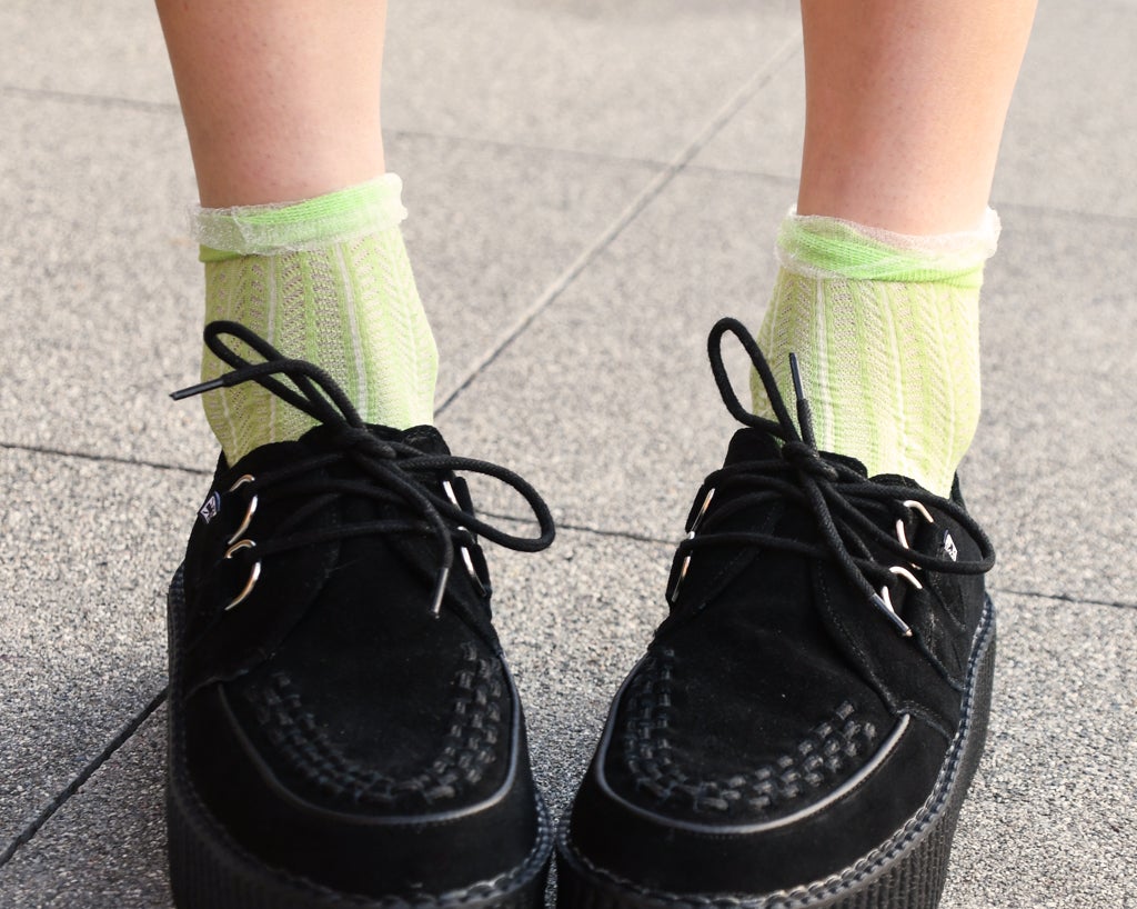 TSK1134 Lime Mesh Sock TSK1134-OS  T.U.K. Shoes