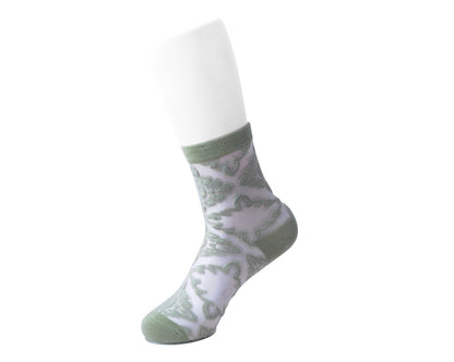 TSK1146 Sage Mid-Calf Mesh Sock TSK1146-OS  T.U.K. Shoes