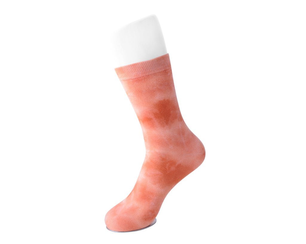 TSK1111 Tie-Dye Tangerine Women's Crew Sock TSK1111-OS  T.U.K. Shoes