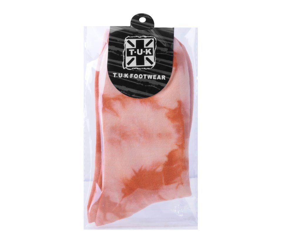 TSK1111 Tie-Dye Tangerine Women's Crew Sock TSK1111-OS  T.U.K. Shoes