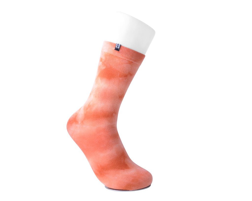 TSK1111 Tie-Dye Tangerine Women's Crew Sock TSK1111-OS  T.U.K. Shoes