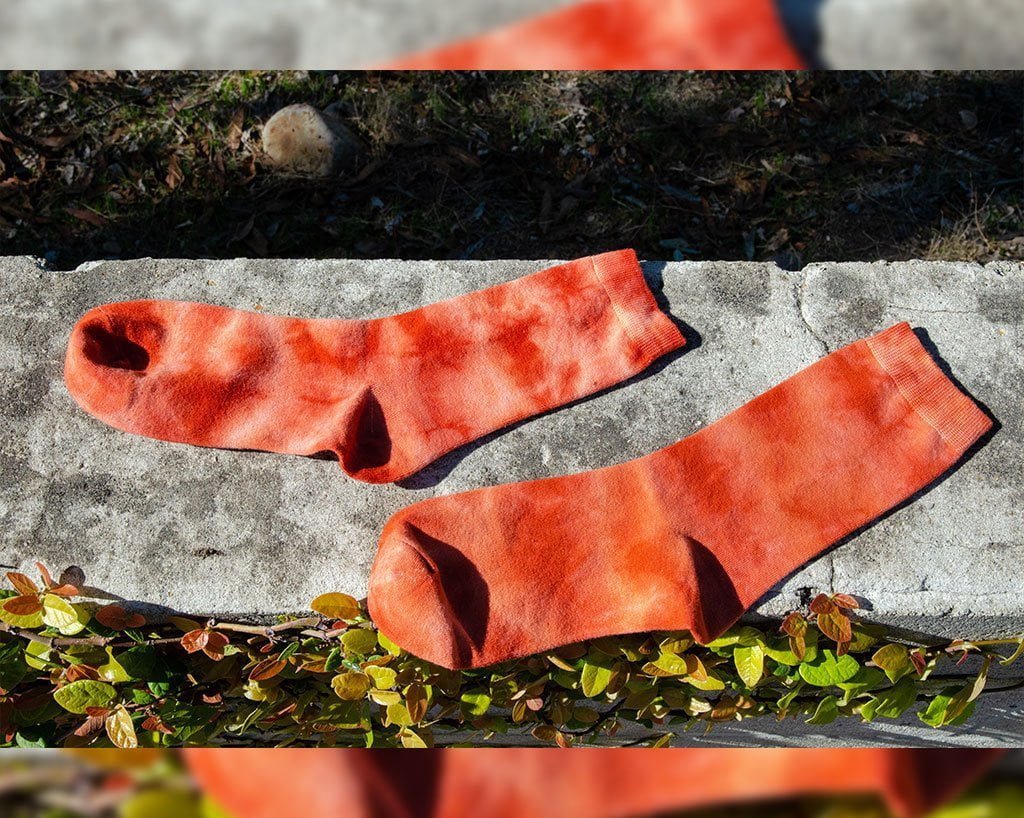 TSK1111 Tie-Dye Tangerine Women's Crew Sock TSK1111-OS  T.U.K. Shoes