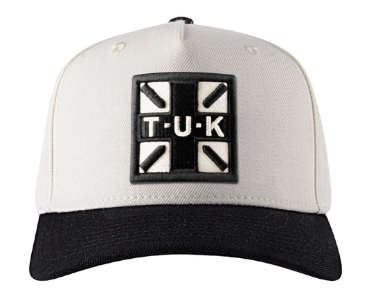 HT09 Black & Cream T.U.K. Logo Hat HT09-OS  T.U.K. Shoes