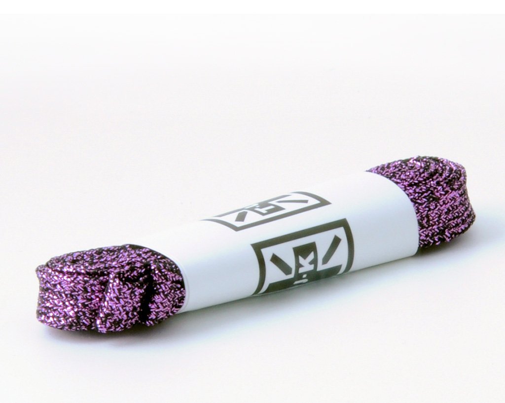 75 CM Metallic Purple Flat Laces  T.U.K. Shoes