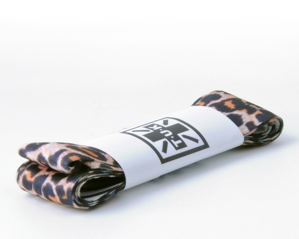 LC025-75-LEZ 75 CM Leopard Zebra Satin Laces LC025-75-LEZ-OS  T.U.K. Shoes